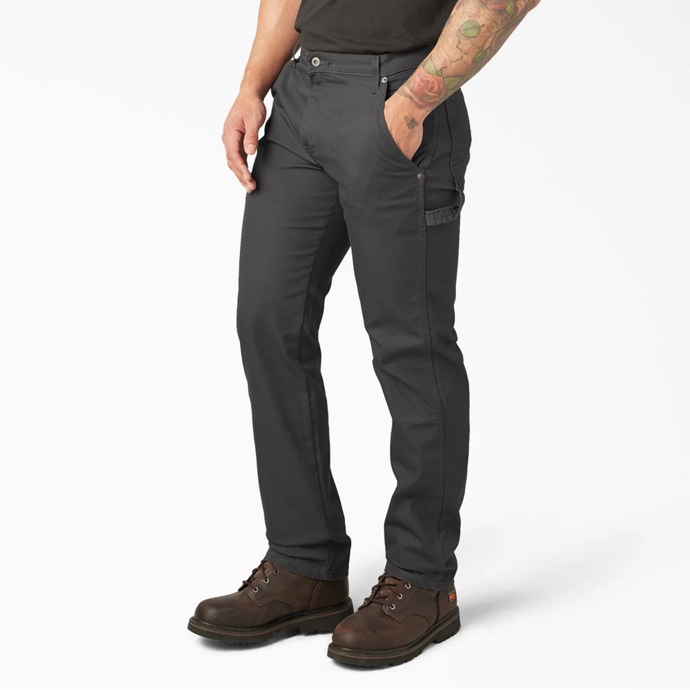 Dickies FLEX Charcoal Duck Carpenter Pants Men’s 34 x 34